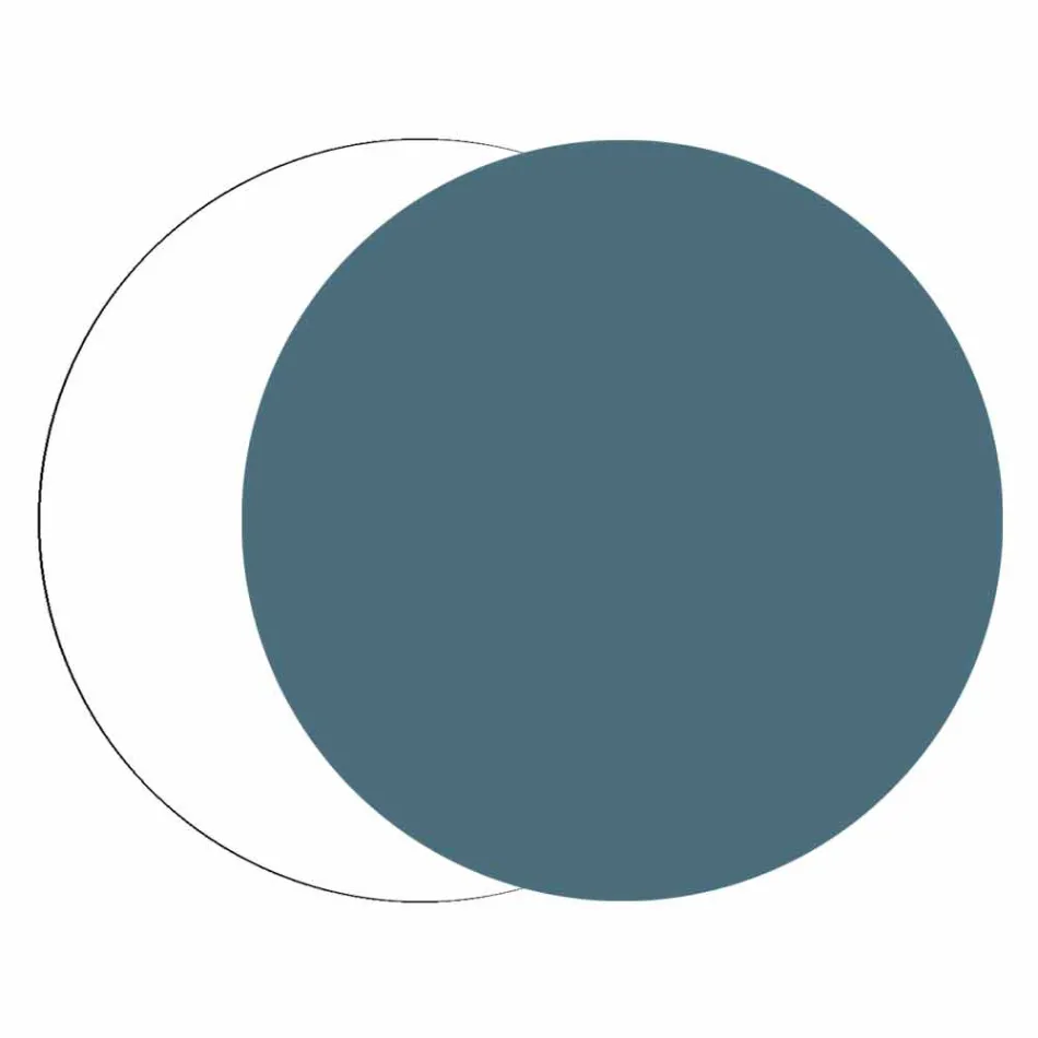 Stor väggklocka i färgad trä sexkantig modern design - Nidodape Viadurini