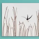 Rektangulär modern design Vitt träväggklocka - filigran Viadurini