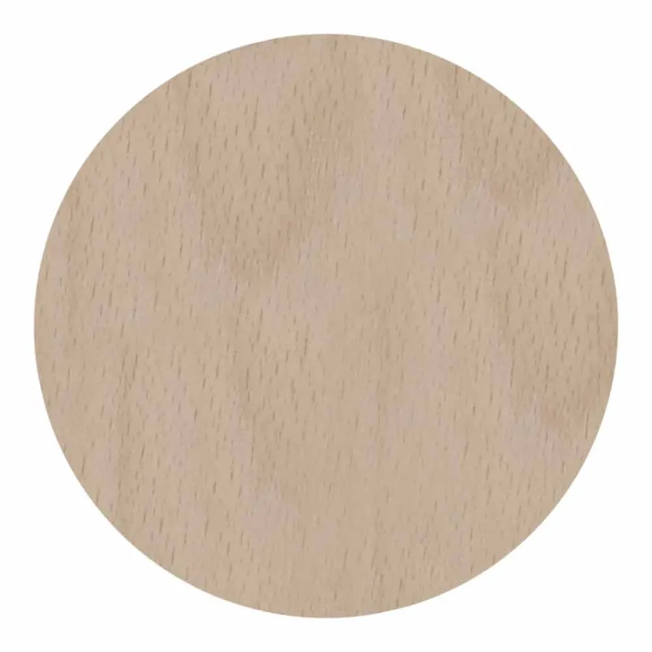 Väggklocka i ljust eller mörkt trä med modern blommadesign - Aquilegia Viadurini