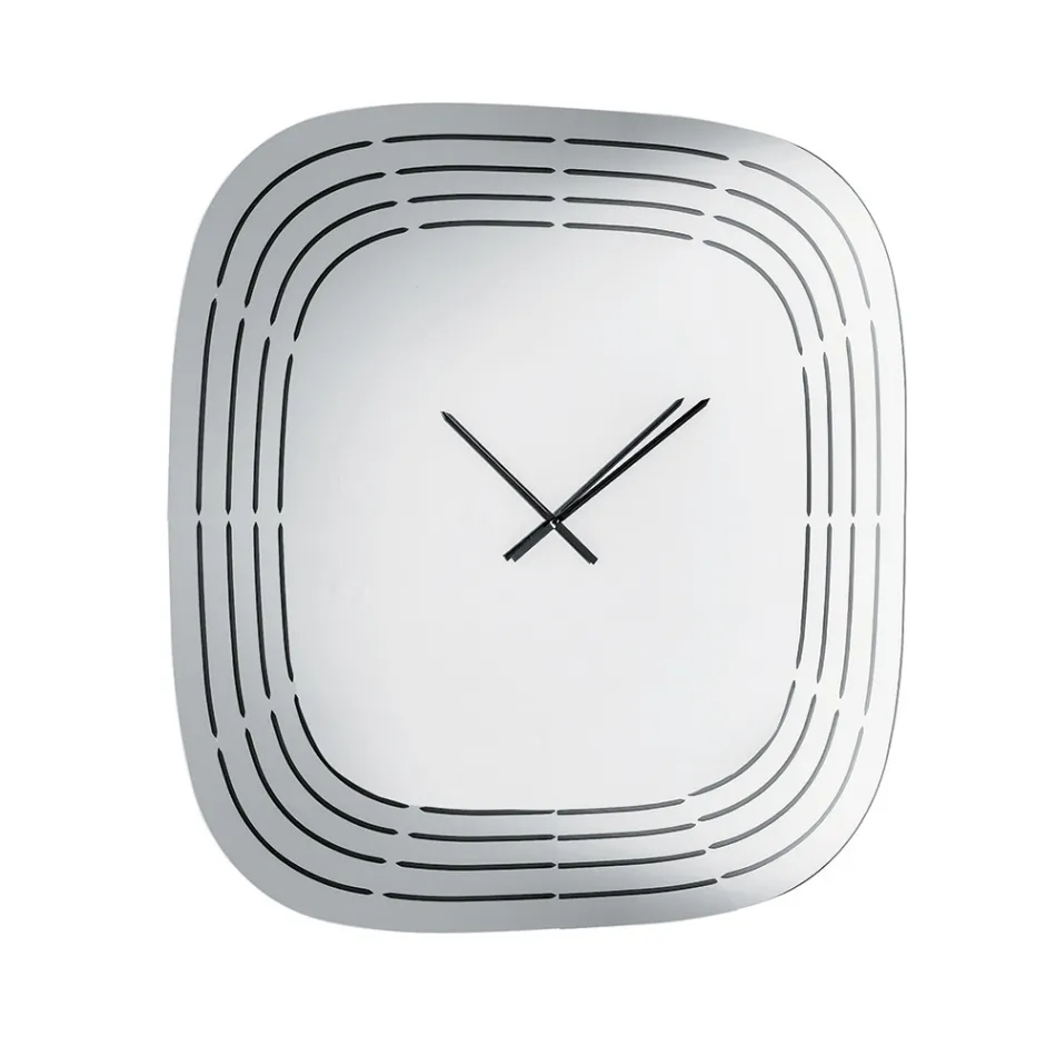 Cesira väggklocka i spegelglas med lasergravyrer Tillverkad i Italien Viadurini