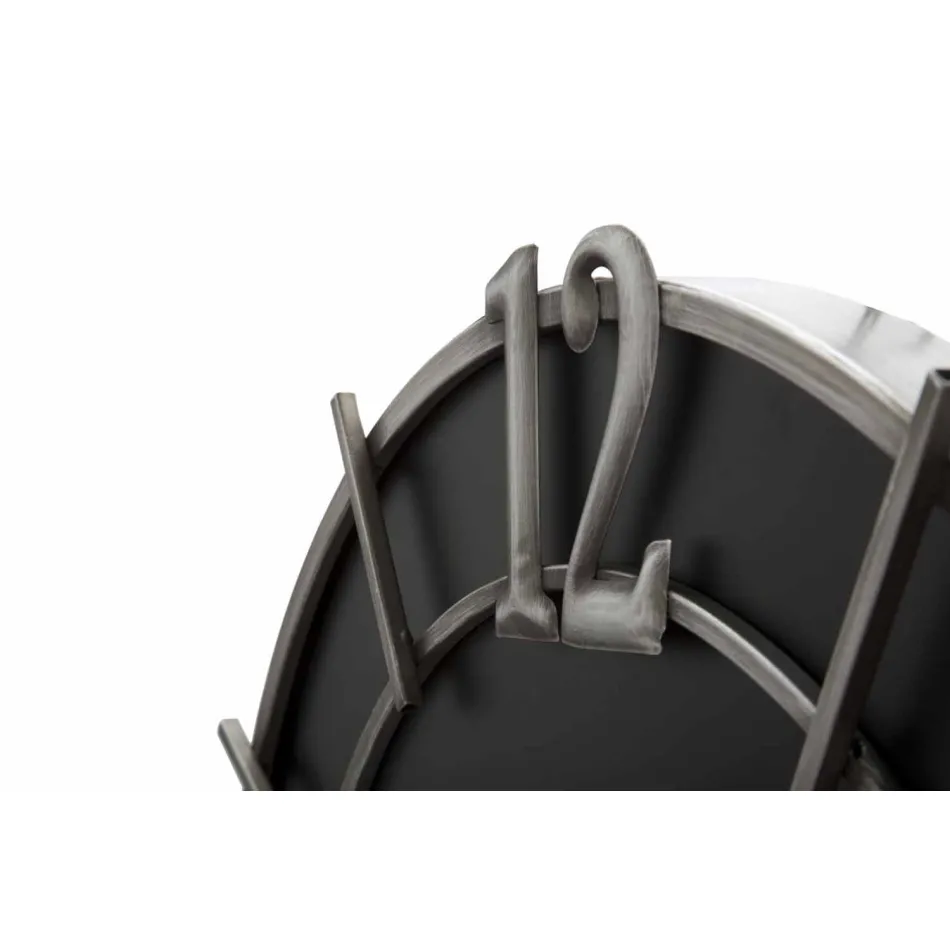 Modern design rund väggklocka i järn och MDF - Hope Viadurini