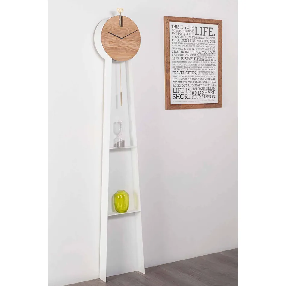 Design Pendelklocka med stålkonstruktion Tillverkad i Italien - Pendolino Viadurini