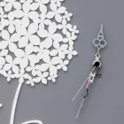 Modern design rund dekorerad grå träväggklocka - Overheaddusch Viadurini