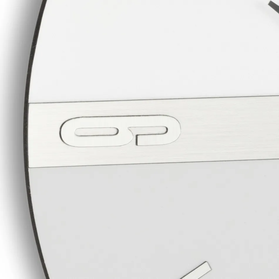 Väggklocka i halvförstorad PVC med hög densitet Tillverkad i Italien - Ritmo Viadurini