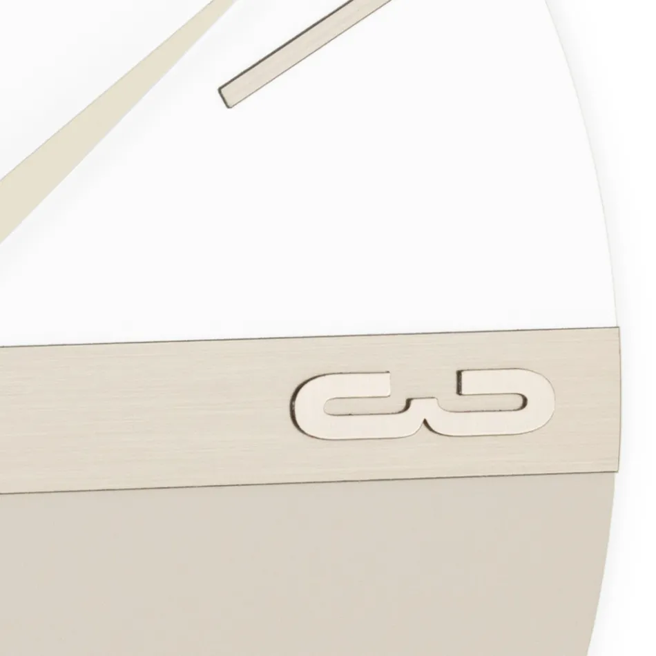 Väggklocka i halvförstorad PVC med hög densitet Tillverkad i Italien - Ritmo Viadurini