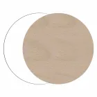 Modern och rund träväggklocka med säsongens designdekor Viadurini