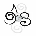 Designväggklocka i färgat järn tillverkad i Italien - Fiordaliso Viadurini