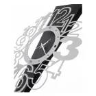 Väggklocka i järn med utropstecken Tillverkad i Italien - Hand Viadurini