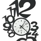 Stor design järnväggklocka med yttre siffror - Vattumannen Viadurini