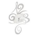 Väggklocka i svart järn, aluminium eller röd Tillverkad i Italien - Rosbif Viadurini