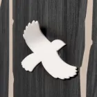 Träväggklocka med tredimensionella designdekorationer - Forrest Viadurini