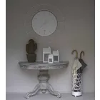 Modern väggklocka i färgat stål tillverkat i Italien - Adalgiso Viadurini