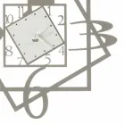 Modern järnväggklocka geometrisk design tillverkad i Italien - Procida Viadurini