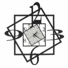 Modern järnväggklocka geometrisk design tillverkad i Italien - Procida Viadurini