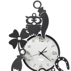 Rund design järnväggklocka med Fortuna-dekorationer - Tibio Viadurini