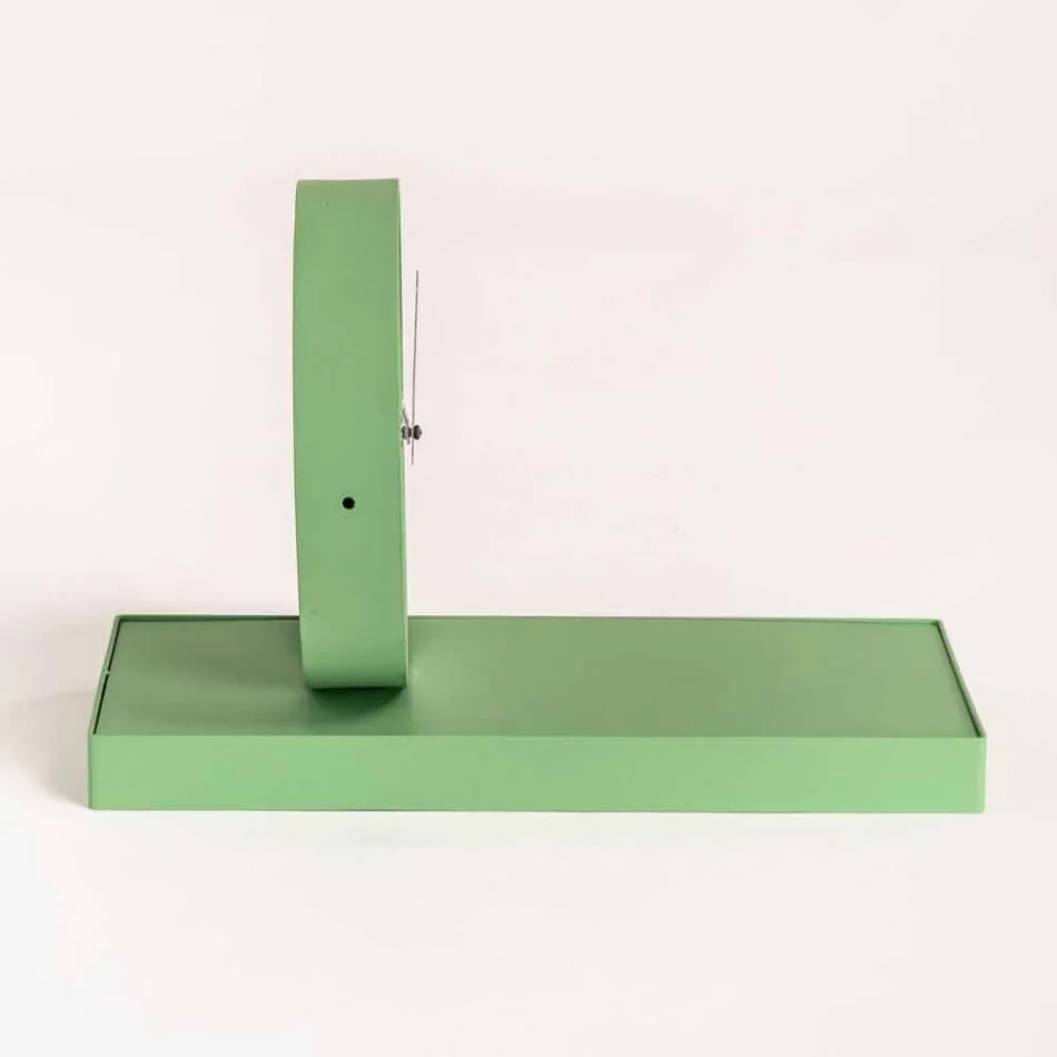 Vridbar bordsklocka med stålspegel tillverkad i Italien - förtjänstfull Viadurini