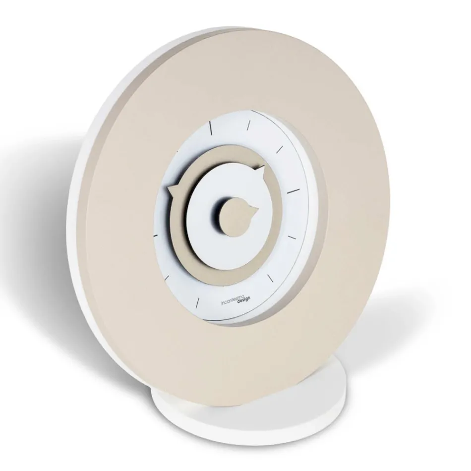 Bordsklocka i High Density Semi Expanded PVC Made in Italy - Pretty Viadurini