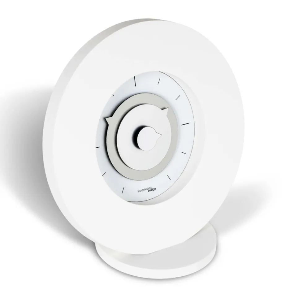 Bordsklocka i High Density Semi Expanded PVC Made in Italy - Pretty Viadurini