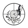 Järnklocka med kolibridekoration Tillverkad i Italien - Virgin