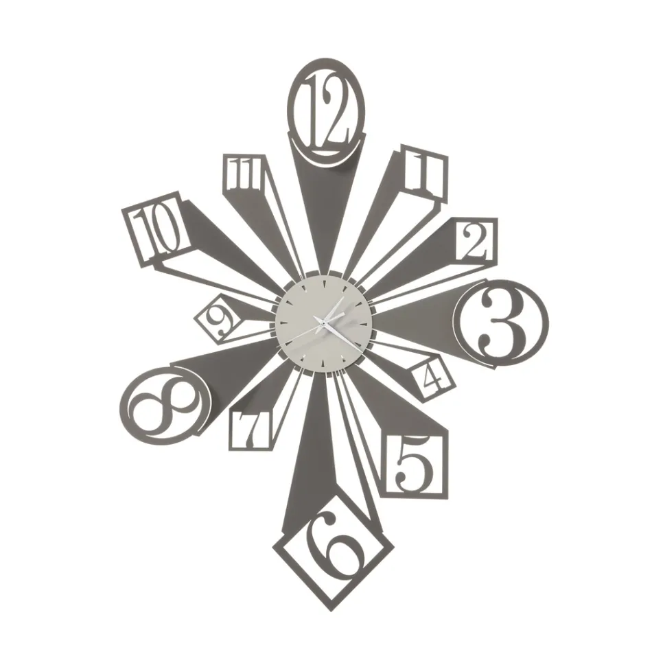 Järnklocka med speciell optisk effekt Tillverkad i Italien - hjul Viadurini