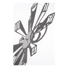 Järnklocka med speciell optisk effekt Tillverkad i Italien - hjul Viadurini