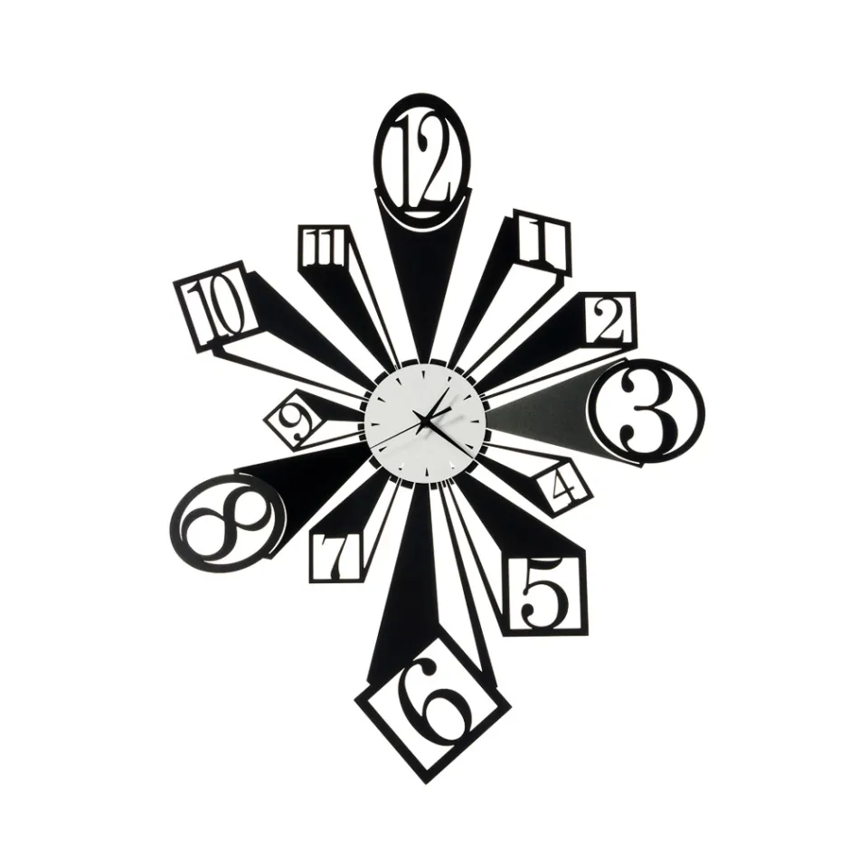 Järnklocka med speciell optisk effekt Tillverkad i Italien - hjul Viadurini