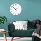 Träklocka med gradvis förstorande siffror Tillverkad i Italien - Kenya Viadurini