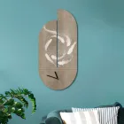 Träklocka med hägertryck Tillverkad i Italien - Palau Viadurini