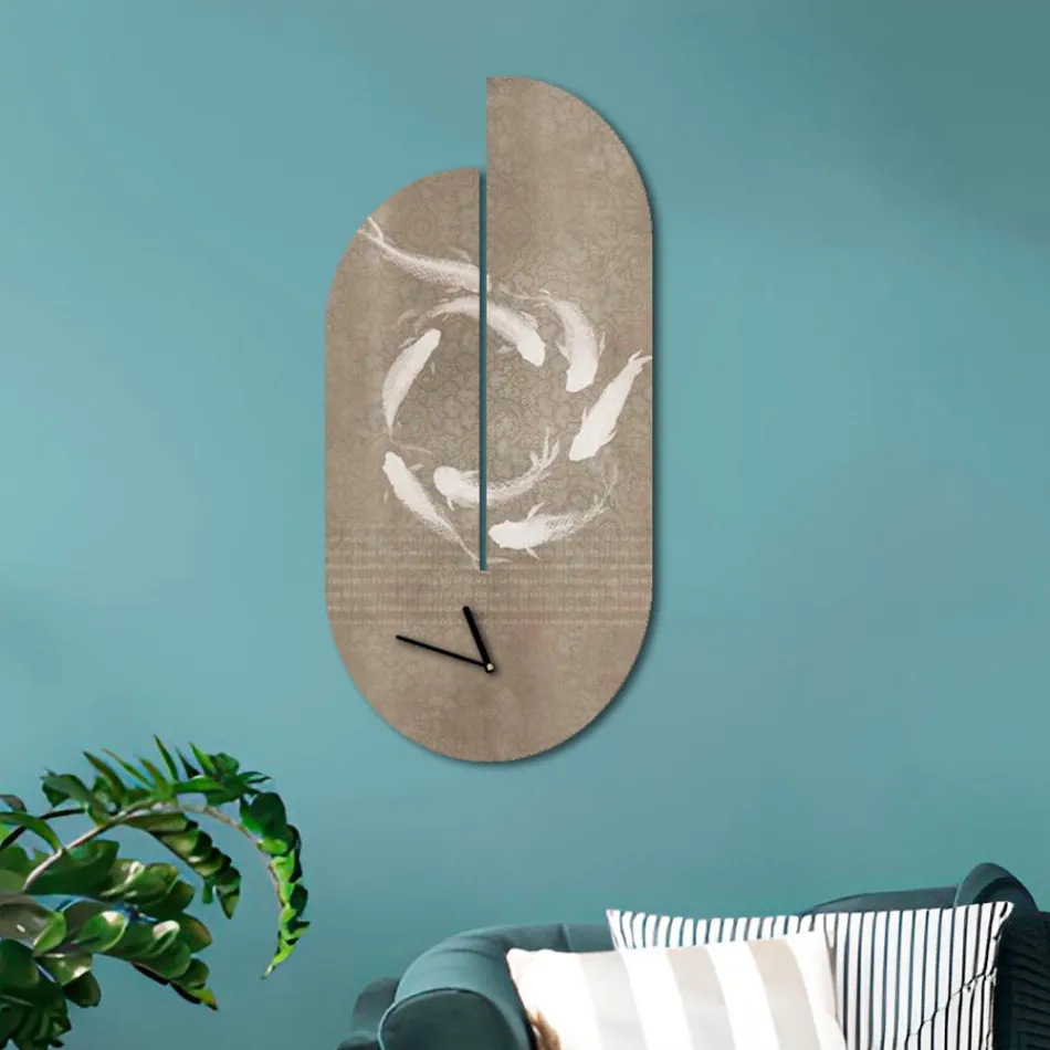 Träklocka med hägertryck Tillverkad i Italien - Palau Viadurini