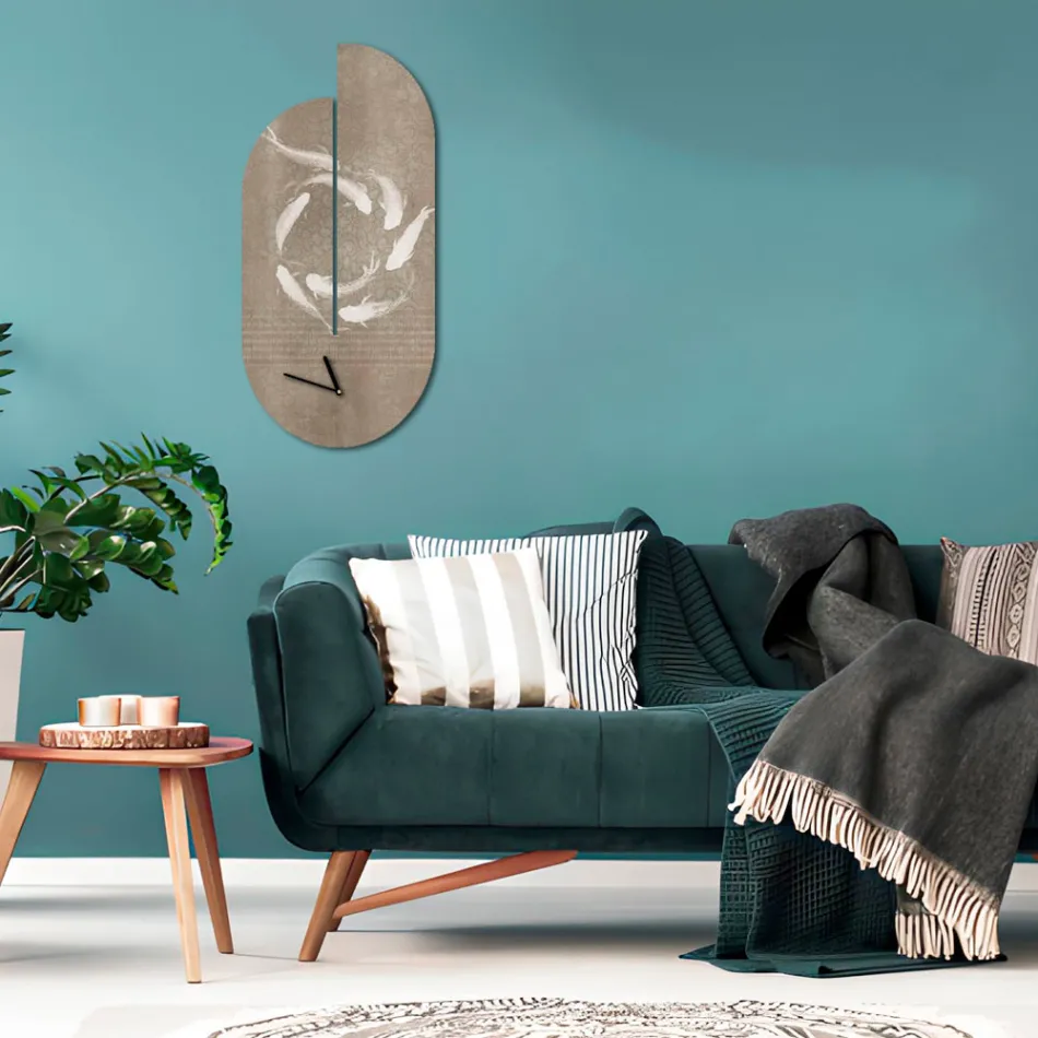 Träklocka med hägertryck Tillverkad i Italien - Palau Viadurini