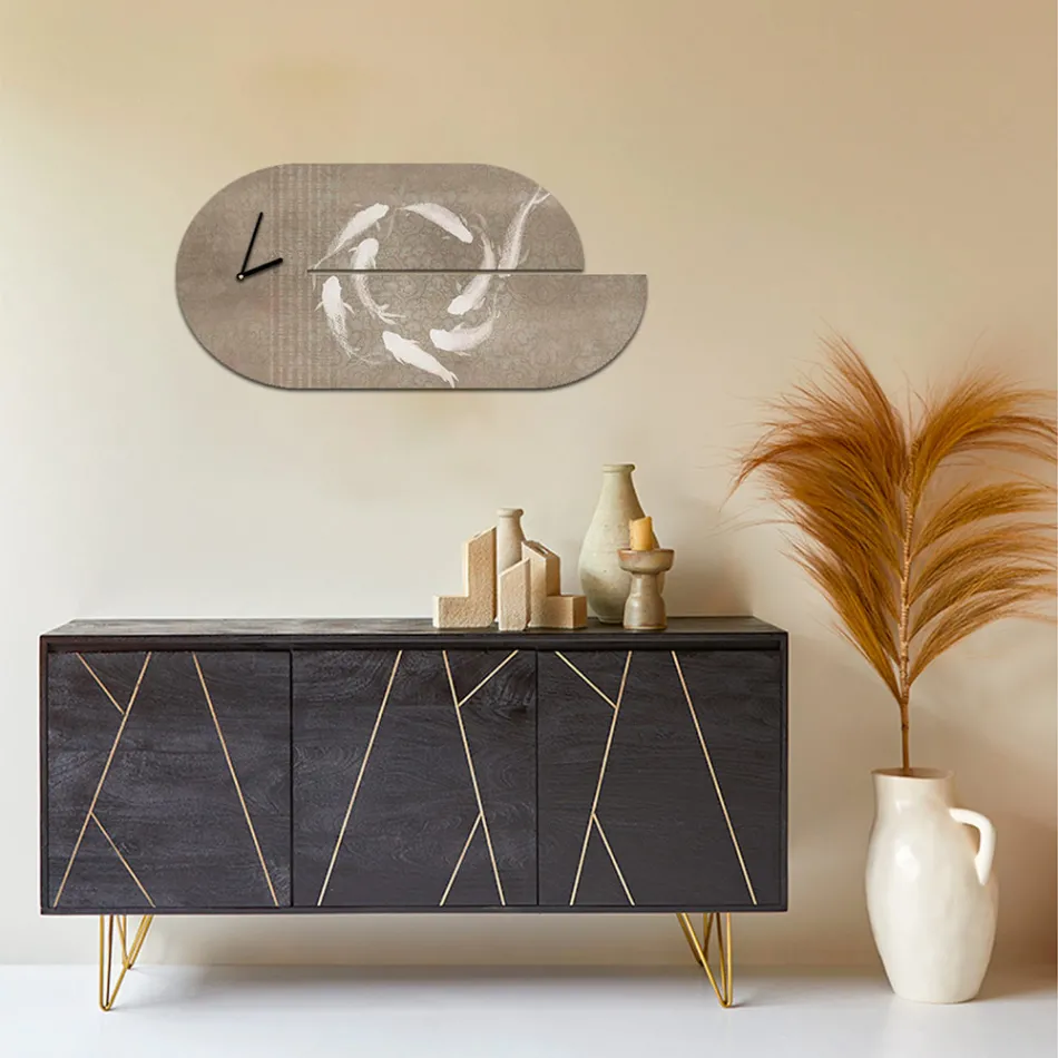 Träklocka med hägertryck Tillverkad i Italien - Palau Viadurini