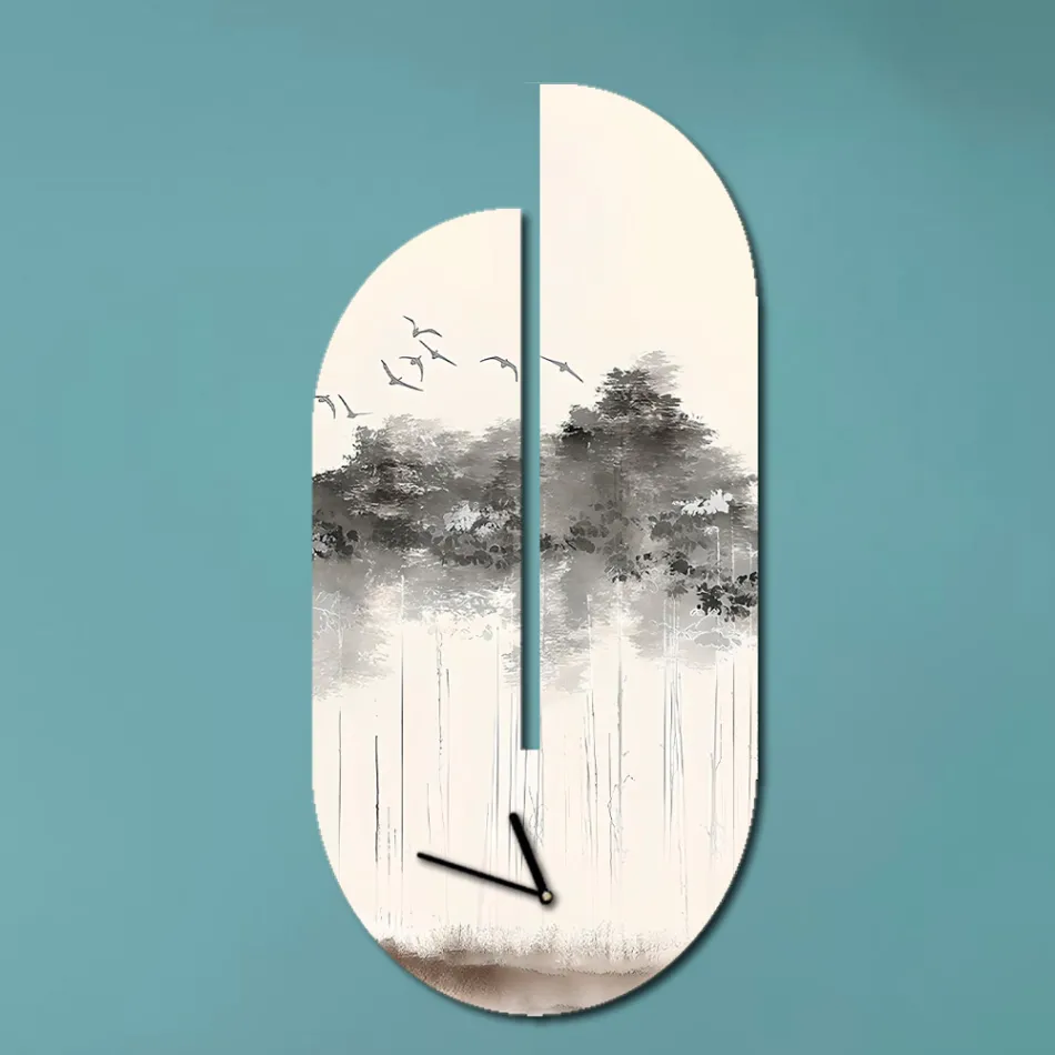 Träklocka med hägertryck Tillverkad i Italien - Palau Viadurini