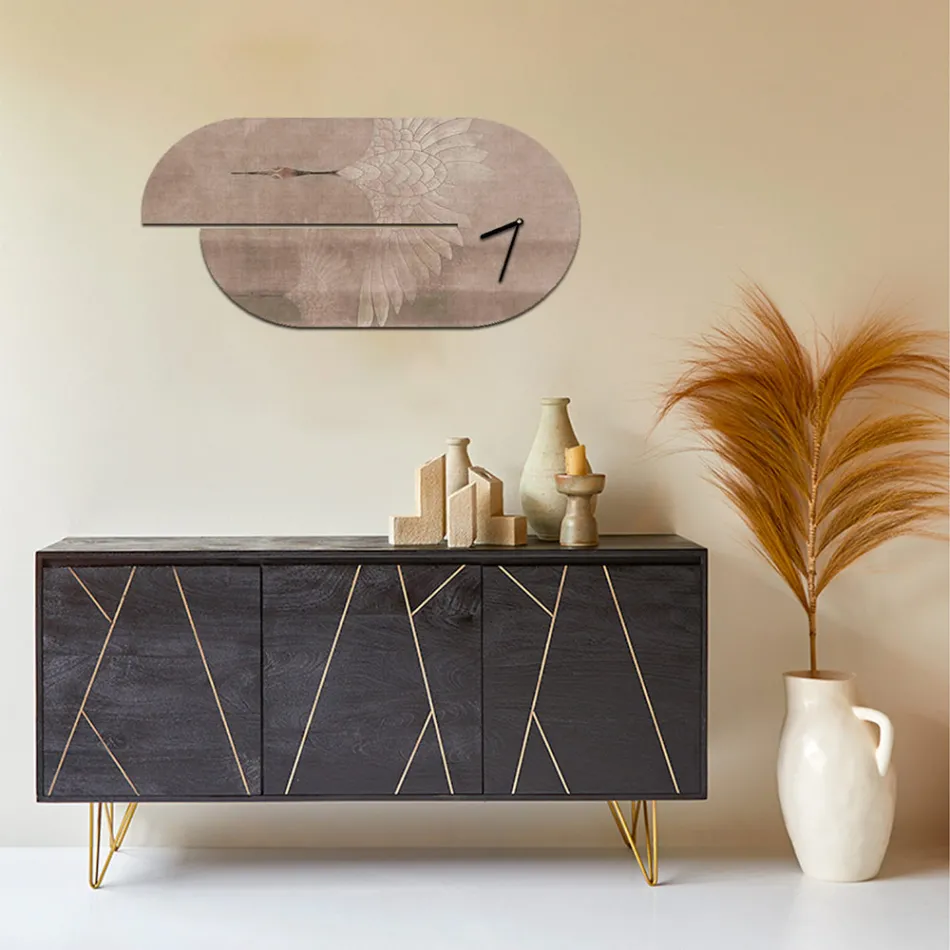 Träklocka med hägertryck Tillverkad i Italien - Palau Viadurini