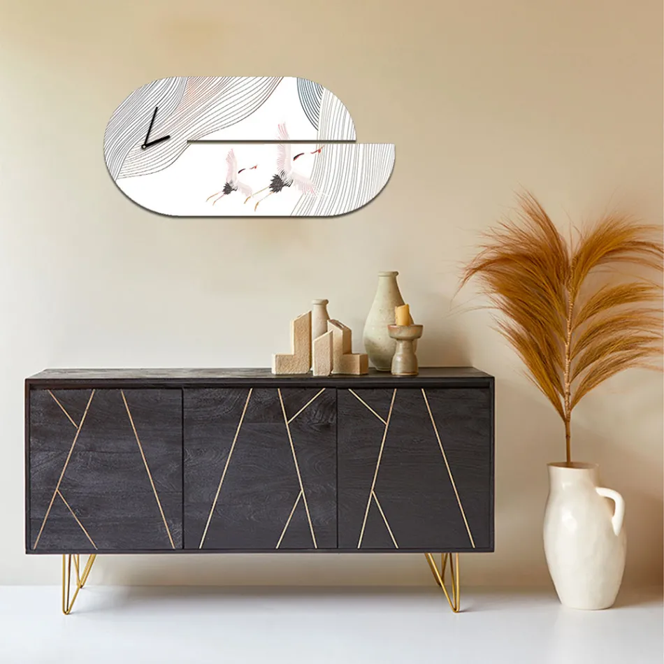 Träklocka med hägertryck Tillverkad i Italien - Palau Viadurini