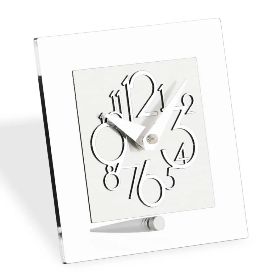 Klocka i transparent metakrylat och kromatiska detaljer tillverkad i Italien - kuperad Viadurini