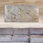 Modern klocka med fem rattar som visar Miles-världen Viadurini