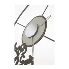 Klocka gjord av järn med fallna siffror gjord i Italien - Väduren Viadurini