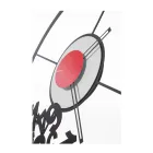 Klocka gjord av järn med fallna siffror gjord i Italien - Väduren Viadurini