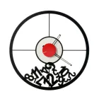 Klocka gjord av järn med fallna siffror gjord i Italien - Väduren Viadurini