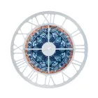 Klocka gjord av järn i 3 olika ytbehandlingar gjord i Italien - vete Viadurini