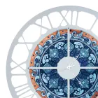 Klocka gjord av järn i 3 olika ytbehandlingar gjord i Italien - vete Viadurini