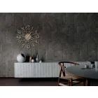 Väggklocka med rund järndesign tillverkad i Italien - Kombo Viadurini