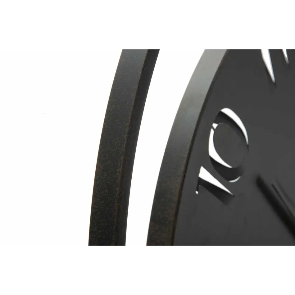 Rund väggklocka Diameter 60 cm Modernt järn - Beatrix Viadurini