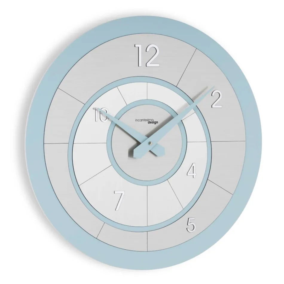 Rund klocka i High Density Semi-Foamed PVC Tillverkad i Italien - Creative Viadurini