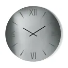 Rund spegelglasklocka med lasergraverade siffror - Clelia Viadurini