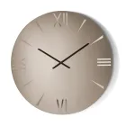 Rund spegelglasklocka med lasergraverade siffror - Clelia Viadurini