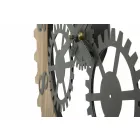 Modern design rund väggklocka i järn och MDF - Gitta Viadurini