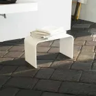 Lång design moderna badrumsbänk tillverkad i Italien Recanati Viadurini