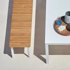 Varaschin System utomhusbänk i designmålat aluminium Viadurini