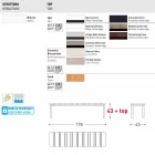 Varaschin System utomhusbänk i designmålat aluminium Viadurini